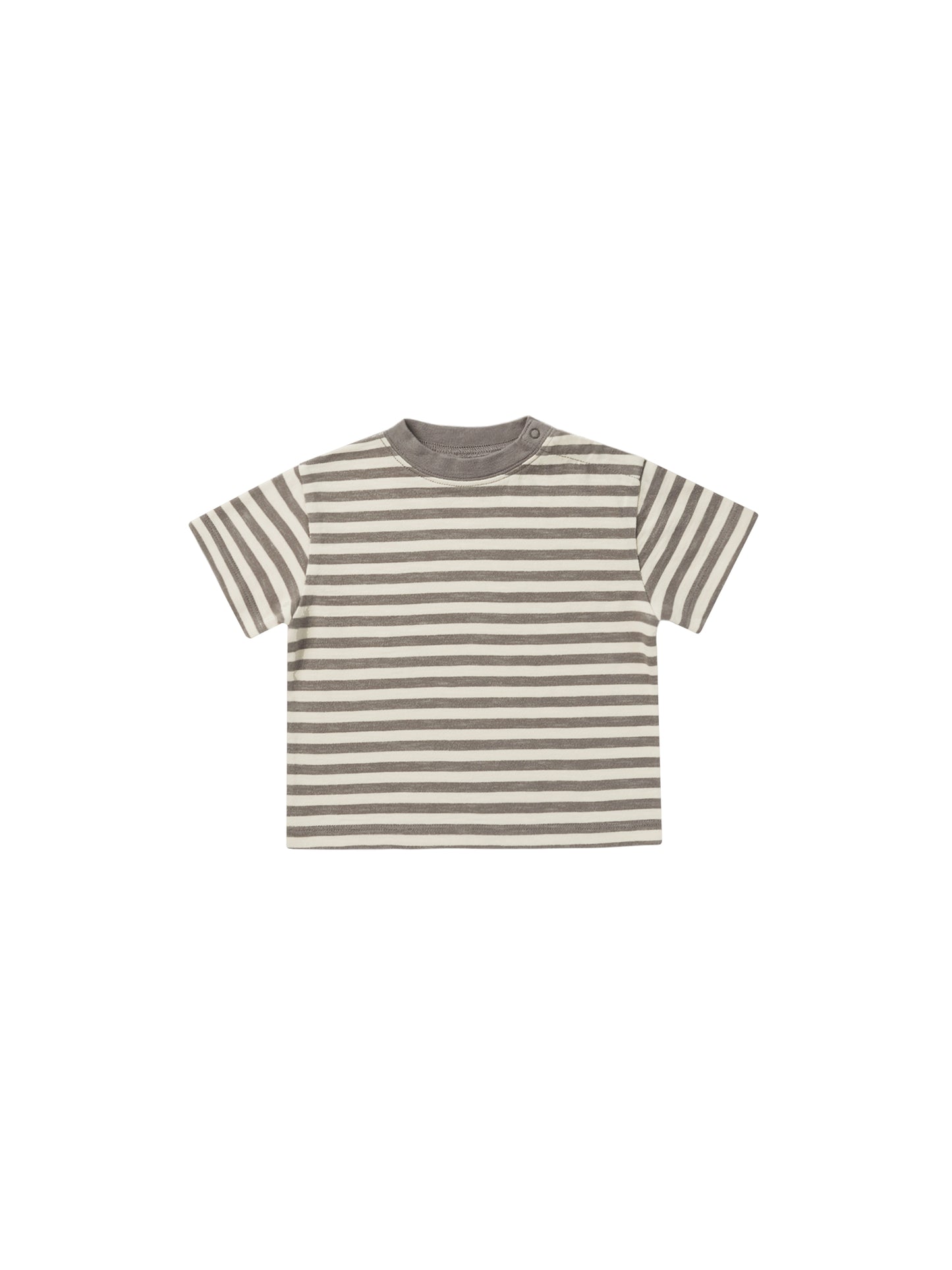 Relaxed Tee | Rylee & Cru | Charcoal Stripe