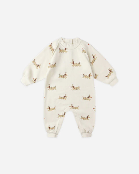 Raglan Jumpsuit | Christmas Dogs | Rylee & Cru