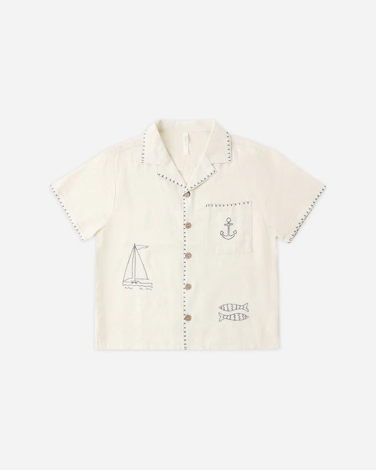 Lapel Collar Shirt | Sailor | Rylee & Cru