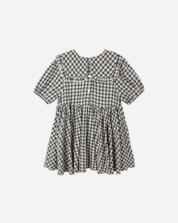 Camille Dress | Navy Check | Rylee & Cru