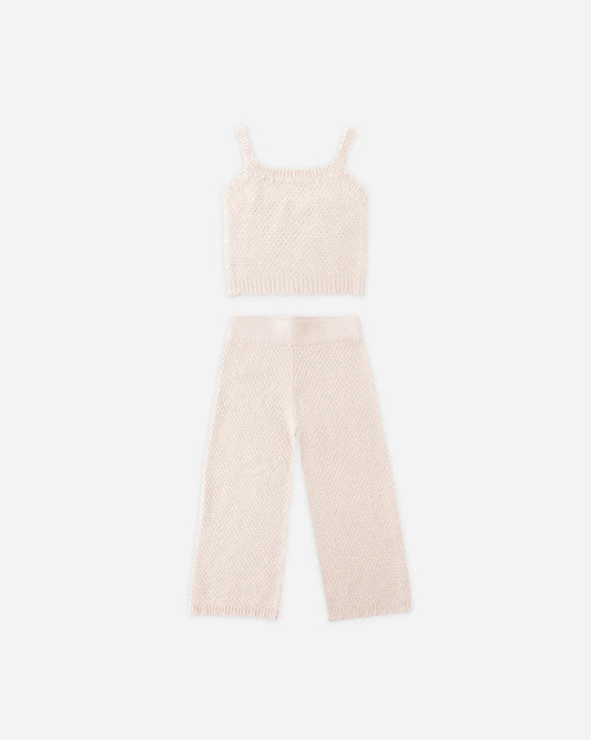 Knit Lounge Set | Heathered Petal | Rylee & Cru