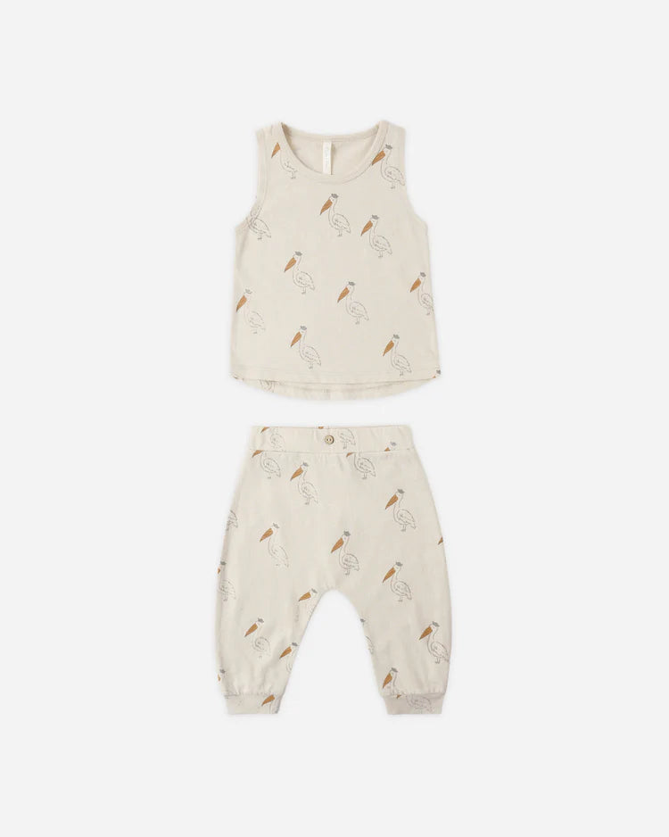 Tank + Slouch Pant Set | Pelican | Rylee & Cru