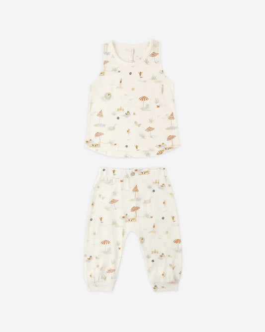 Tank + Slouch Pant Set | Beach Day | Rylee & Cru