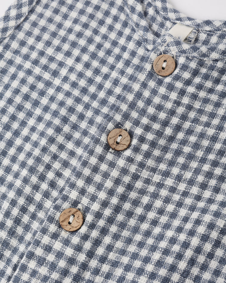 Mavrick Romper | Marine Gingham | Rylee & Cru