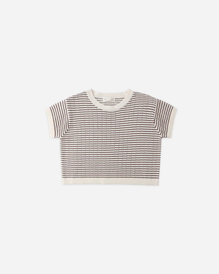 Knit Set | Chocolate Stripe | Rylee & Cru