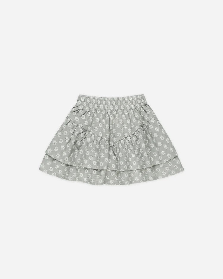 Trixie Top + Tiered Mini Skirt Set | Seafoam | Rylee & Cru