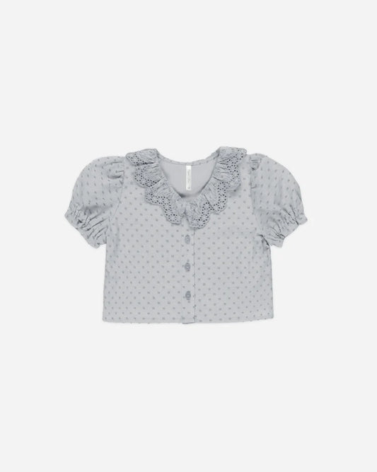 Bella Blouse | Dusty Blue | Rylee & Cru