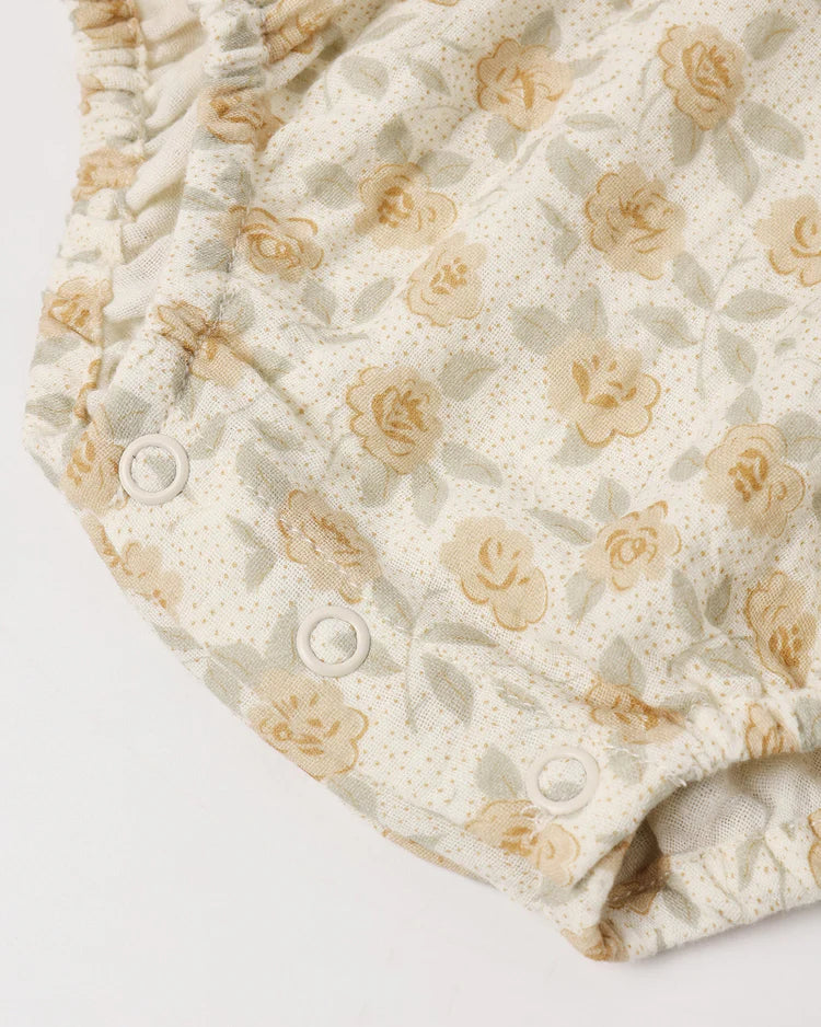 Roxy Romper | Yellow Floral | Rylee & Cru