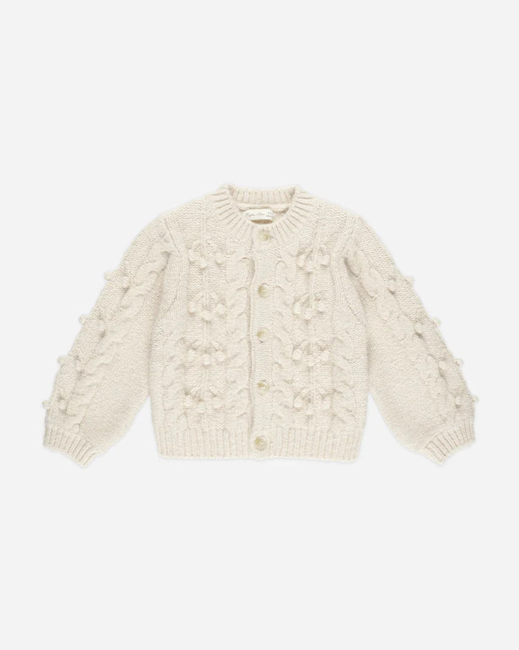 Bobble Cardigan | Natural| Rylee & Cru