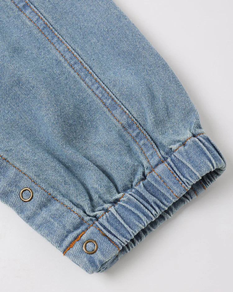 Cargo Baby Overall | Washed Blue | Rylee & Cru