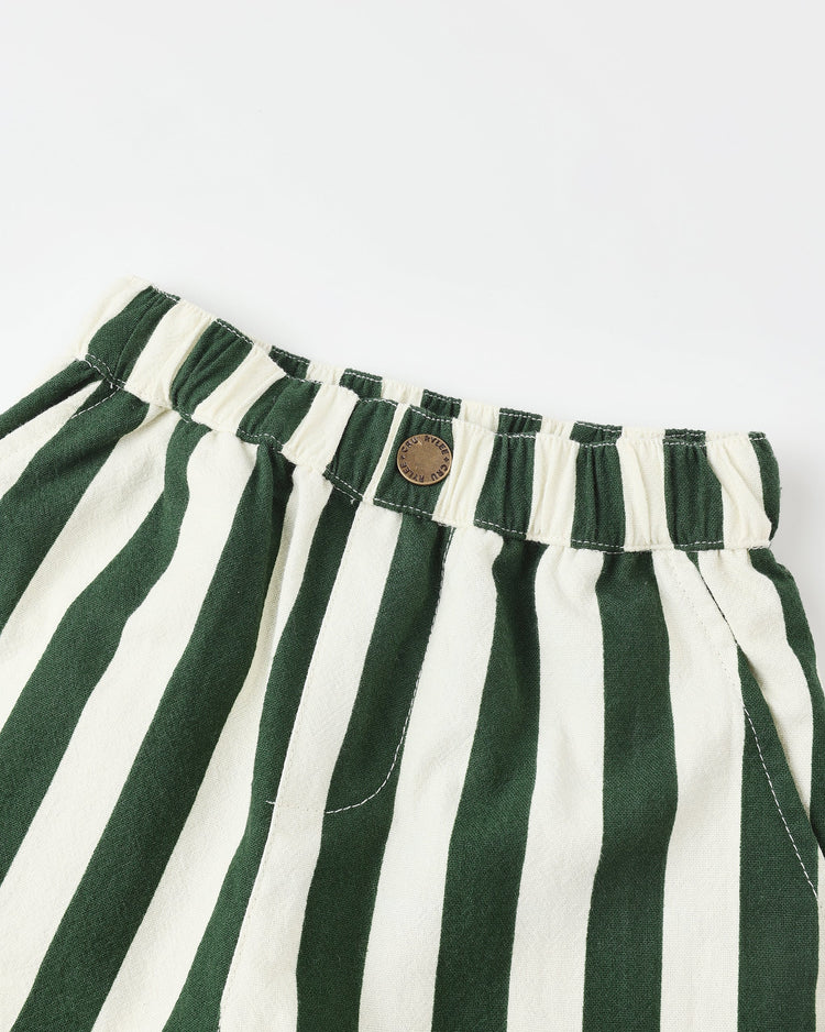 Baggy Pant | Green Stripe | Rylee & Cru