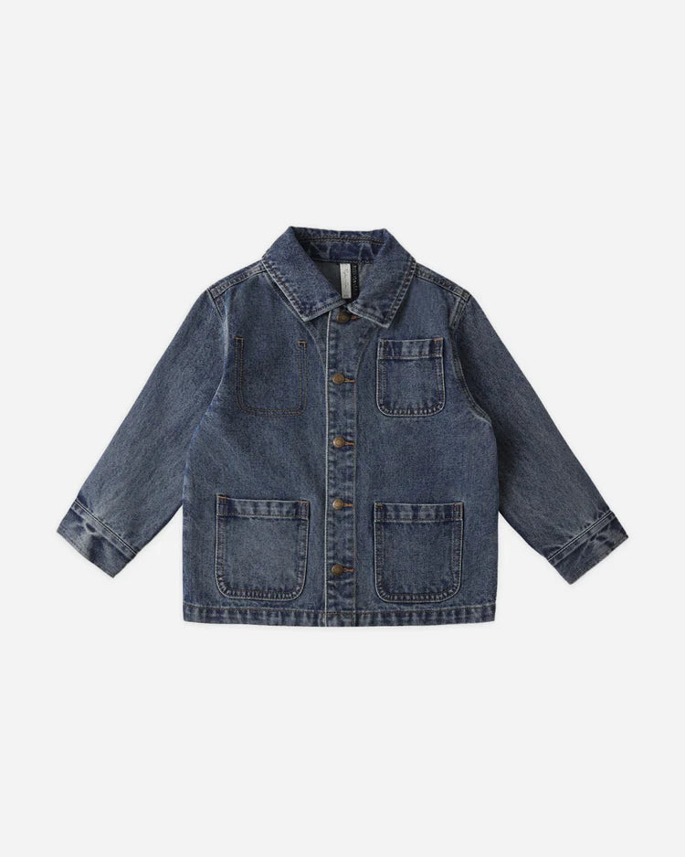 Denim Chore Coat | Navy | Rylee & Cru