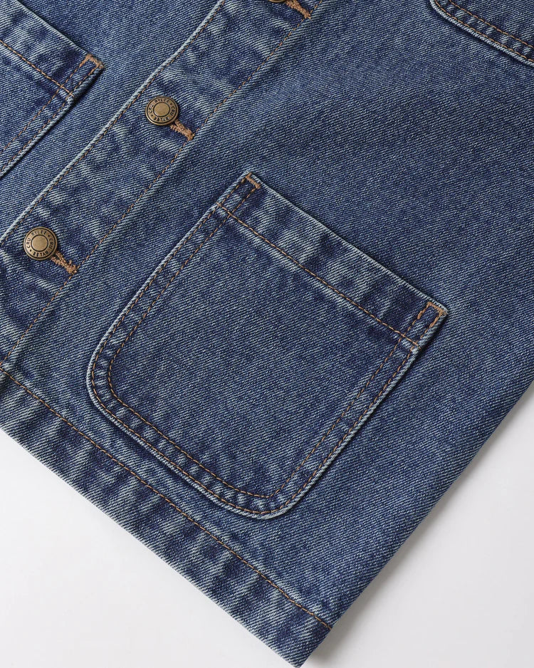 Denim Chore Coat | Navy | Rylee & Cru