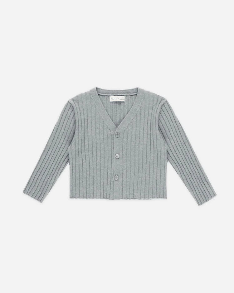 Long Sleeve Knit Button Top | Dusty Blue | Rylee & Cru