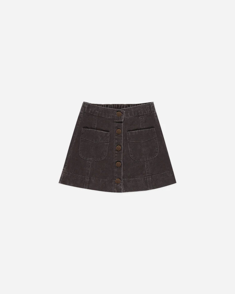 Denver Mini Skirt | Washed Black | Rylee & Cru