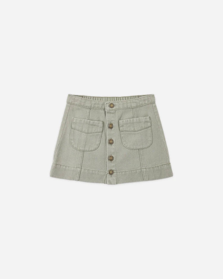 Denver Mini Skirt | Dark Sage | Rylee & Cru