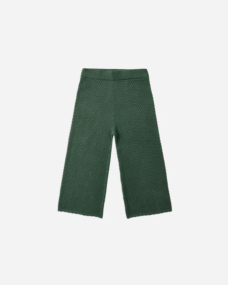 Knit Wide Leg Pant | Green | Rylee & Cru