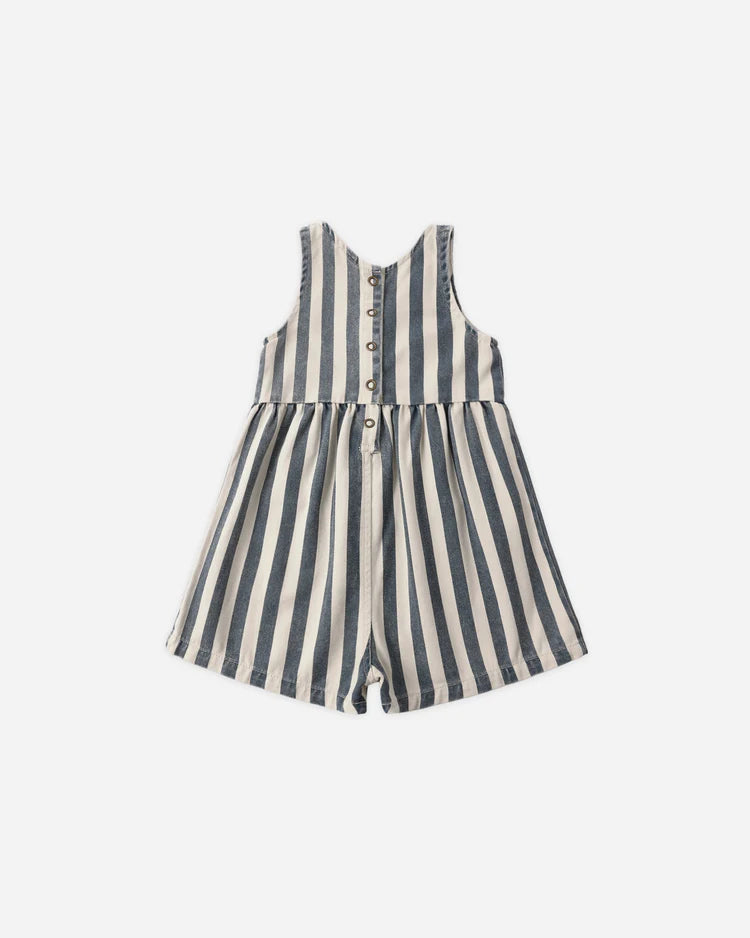 Dani Romper | Navy Stripe | Rylee & Cru