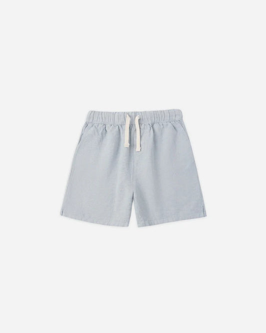 Perry Short | Heathered Light Blue | Rylee & Cru