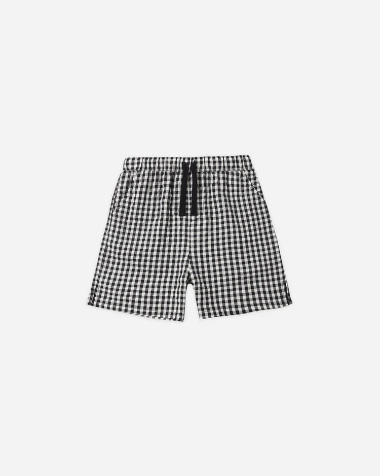 Perry Short | Black Check | Rylee & Cru