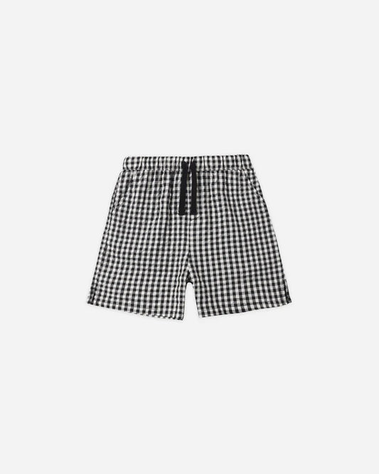 Perry Short | Black Check | Rylee & Cru