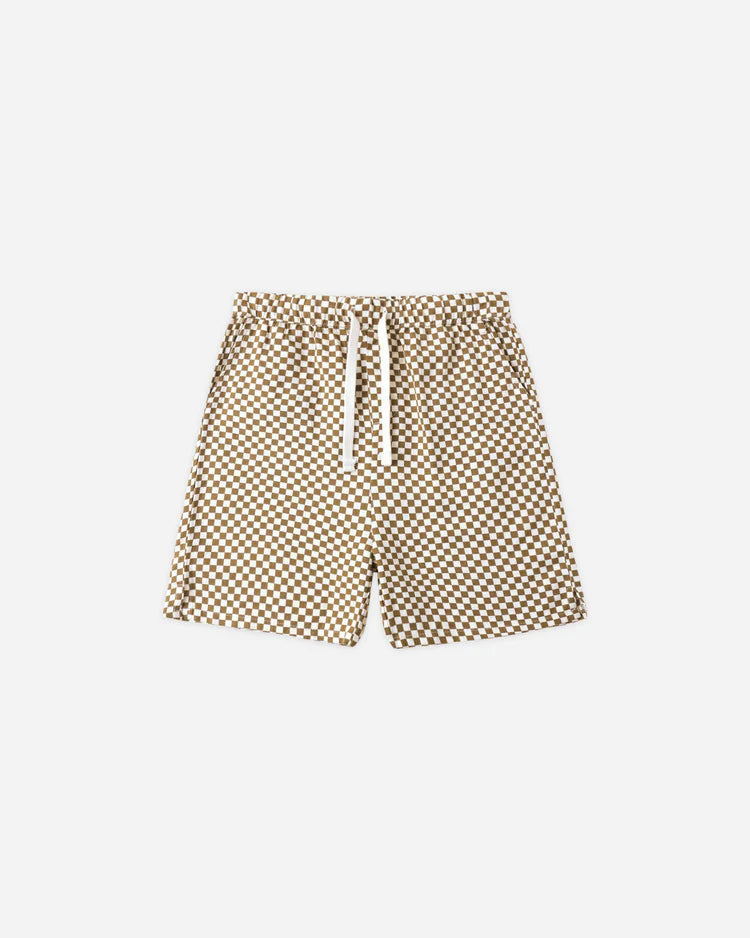 Perry Short | Ocre Check | Rylee & Cru