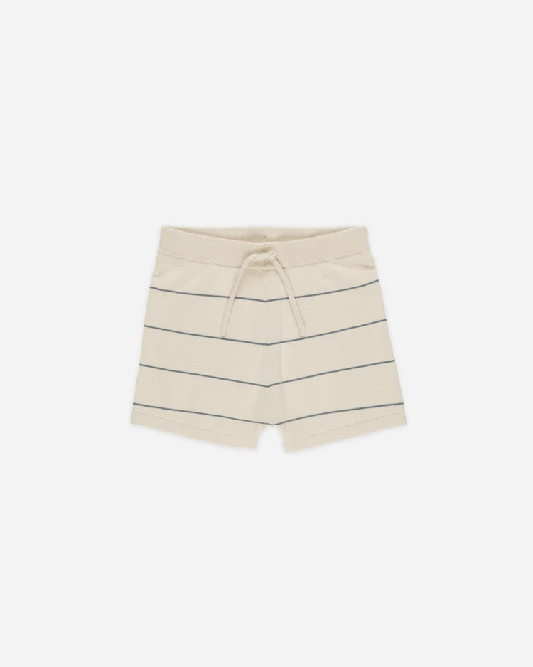 Chandler Knit Short | Blue Stripe | Rylee & Cru