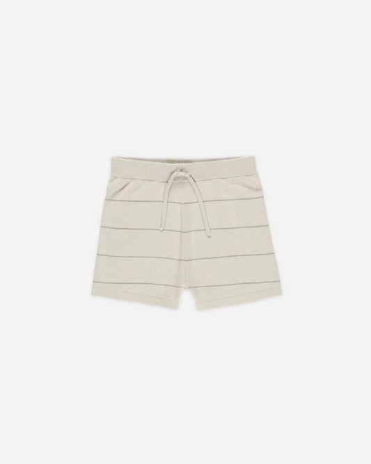 Chandler Knit Short | Eucalyptus Stripe | Rylee & Cru