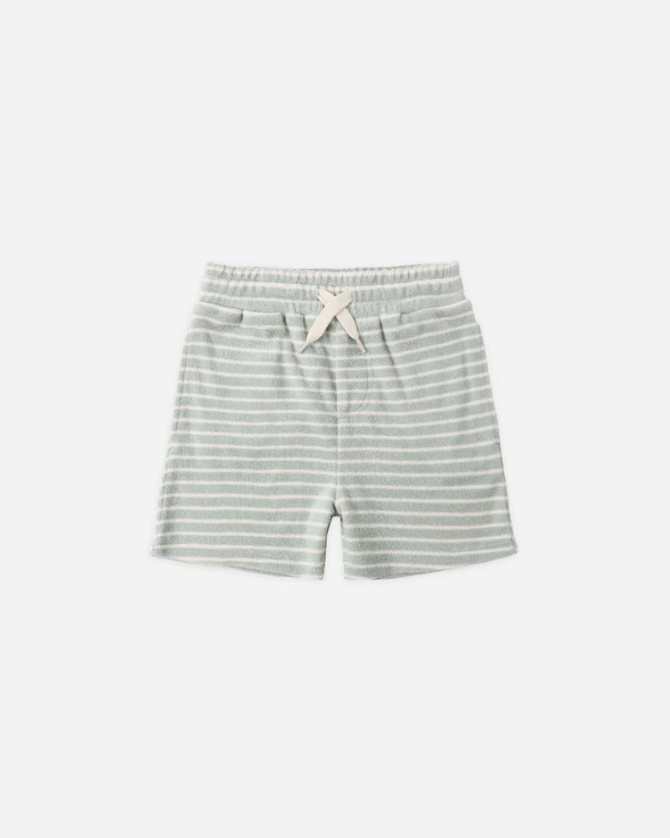 Terry Boys Short | Seafoam Stripe | Rylee & Cru