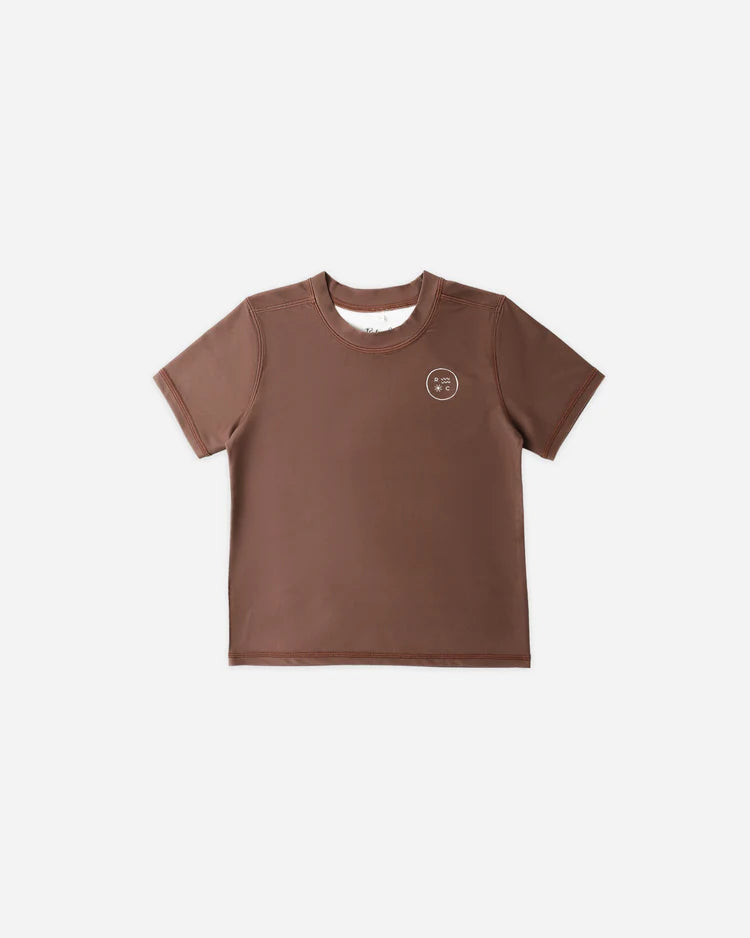 Short Sleeve Rashguard | Chocolate | Rylee & Cru