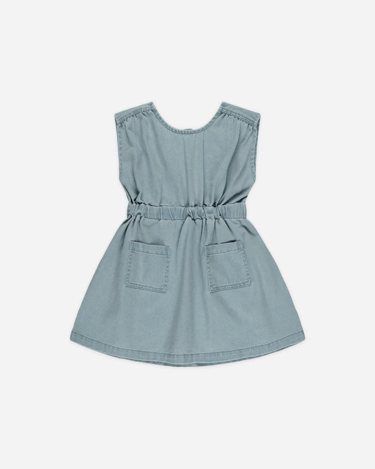 Denim Mini Dress | Ocean | Rylee & Cru