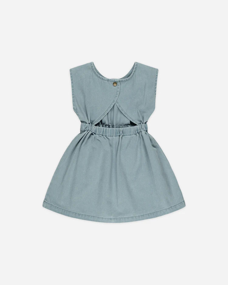 Denim Mini Dress | Ocean | Rylee & Cru
