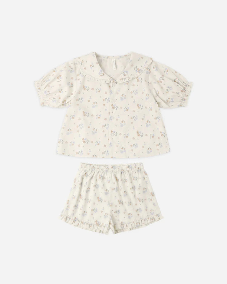 Delilah Pajama Set | Pastel Garden | Rylee & Cru