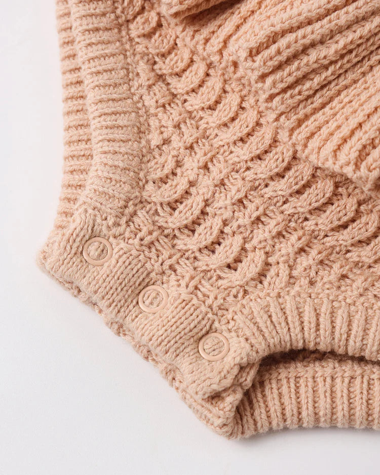 Crochet Ruffle Romper | Melon | Rylee & Cru