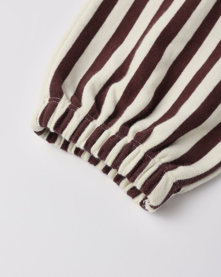 Relaxed Jogger | Burgundy Stripe | Rylee & Cru