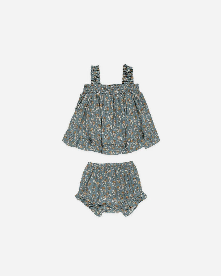 Lala Set | Blue Floral | Rylee & Cru