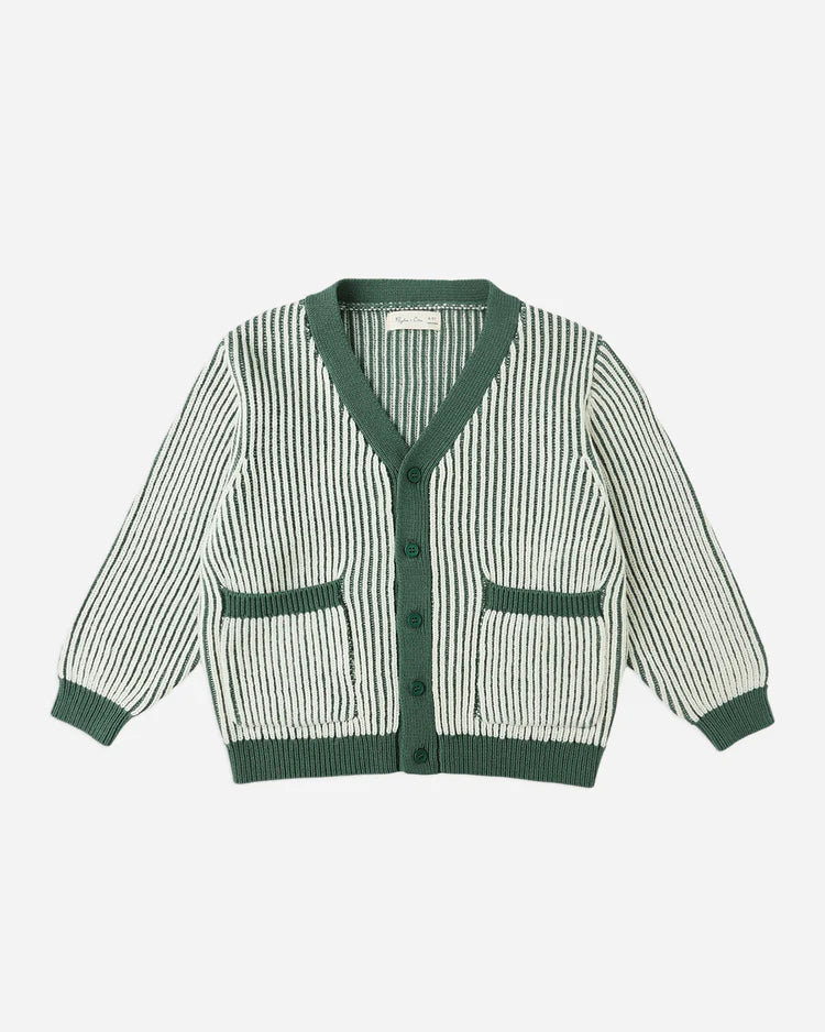 Haywood Cardigan | Green Stripe | Rylee & Cru
