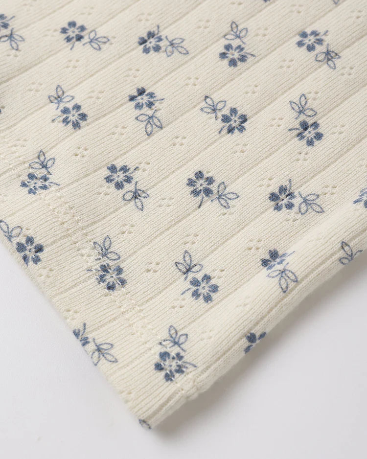 Pointelle Lounge Set | Natural | Rylee & Cru