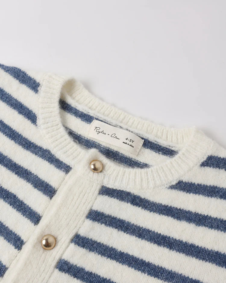 Classic Cardigan | Maritime Stripe | Rylee & Cru