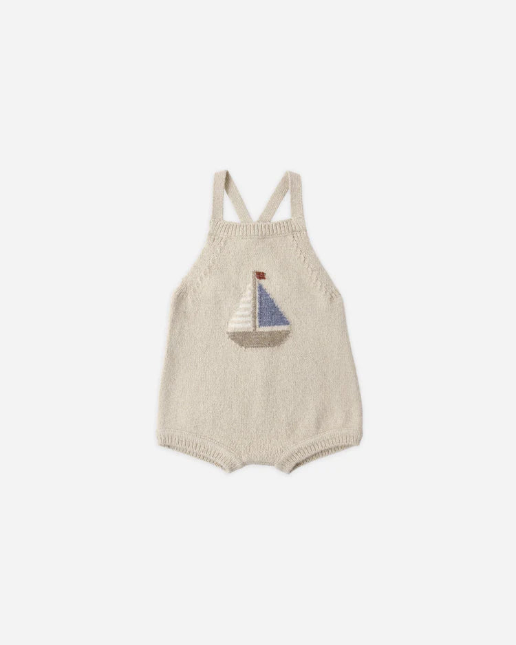 Fisher Romper | Sailboat | Rylee & Cru
