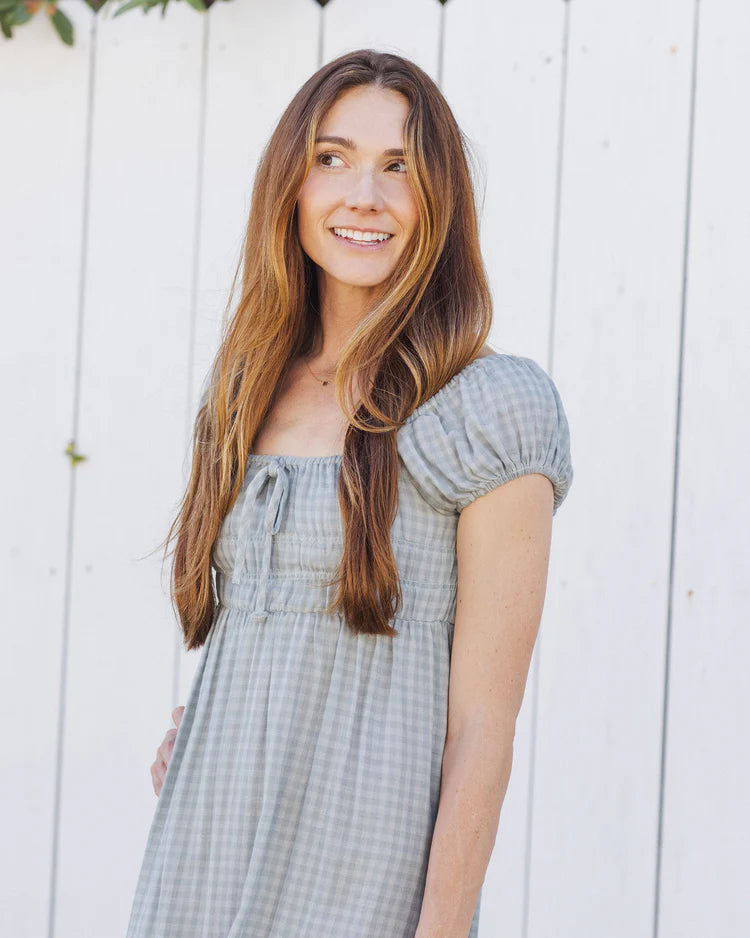 Women's Joya Dress | Green Gingham | Rylee & Cru