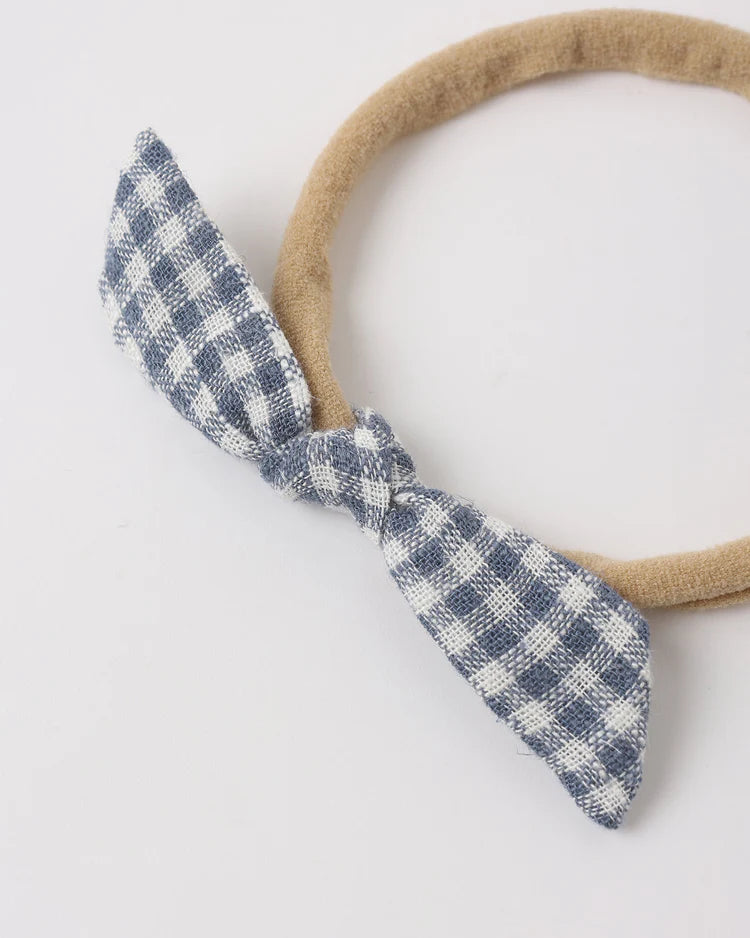 Little Knot Headband | Marine Gingham | Rylee & Cru
