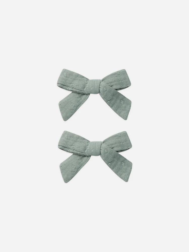 Bow With Clip | Rylee + Cru | Aqua