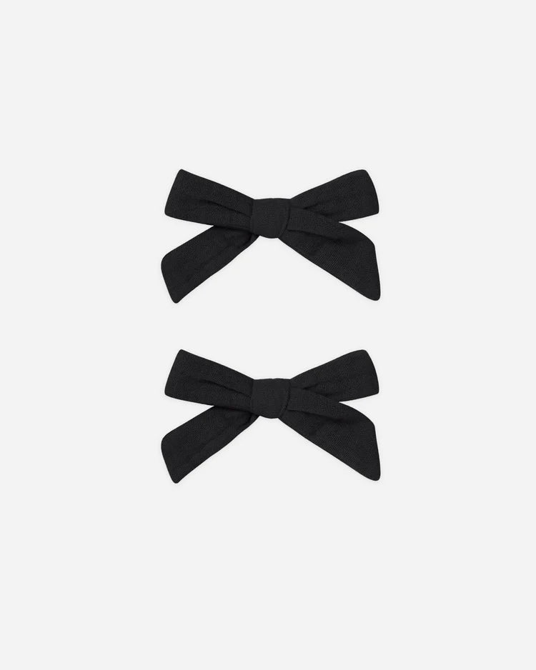 Bows, Set of 2 | Black | Rylee & Cru