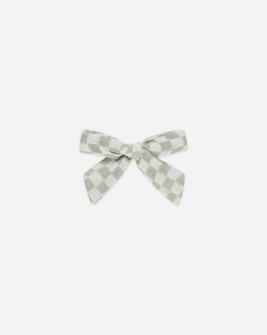 Bow | Sage Check | Rylee & Cru