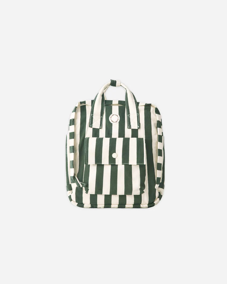 Mini Backpack | Green Stripe | Rylee & Cru