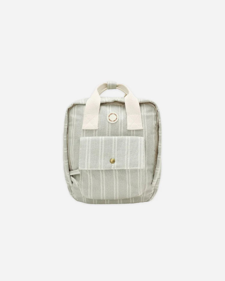 Mini Backpack | Sage Pinstripe | Rylee & Cru