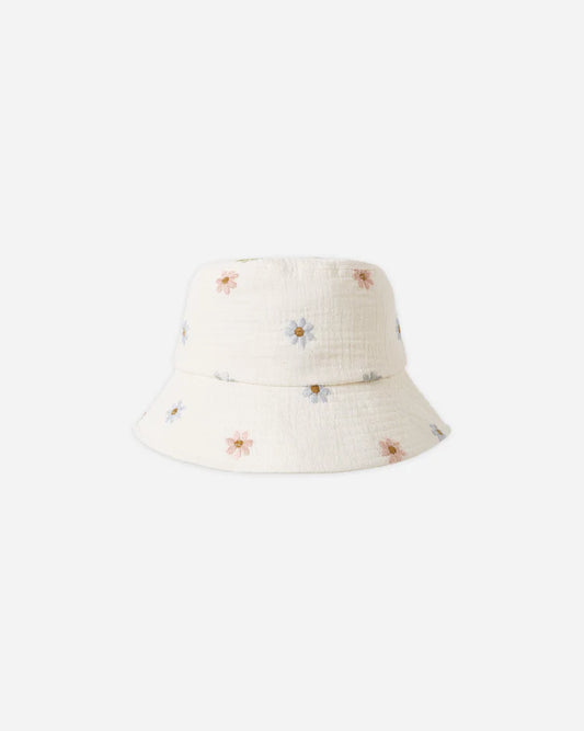 Bucket Hat | Embroidered Daisies | Rylee & Cru