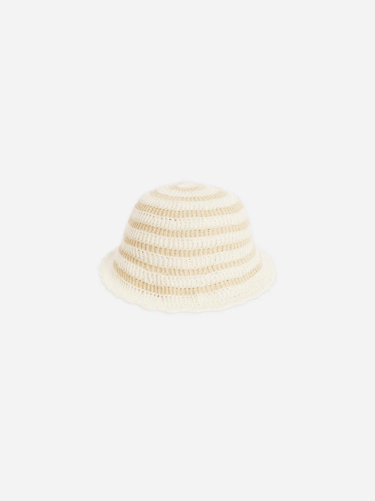 Crochet Bucket Hat | Rylee + Cru | Sand Stripe