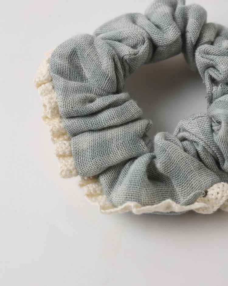 Scrunchie Set | Green Gingham + Bloom | Rylee & Cru